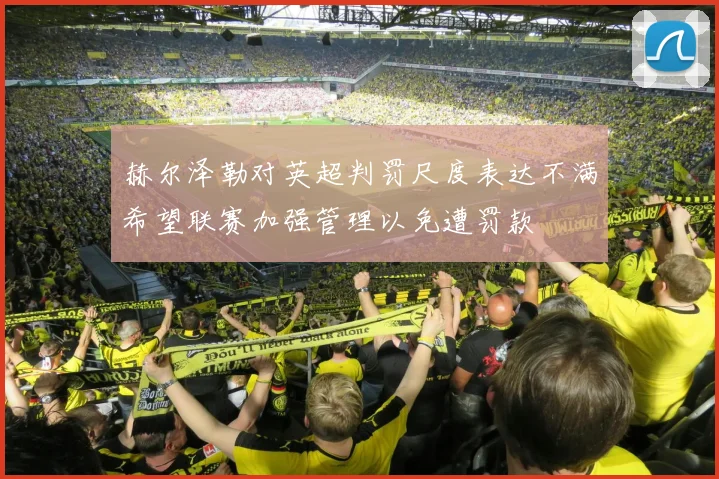 赫尔泽勒对英超判罚尺度表达不满希望联赛加强管理以免遭罚款